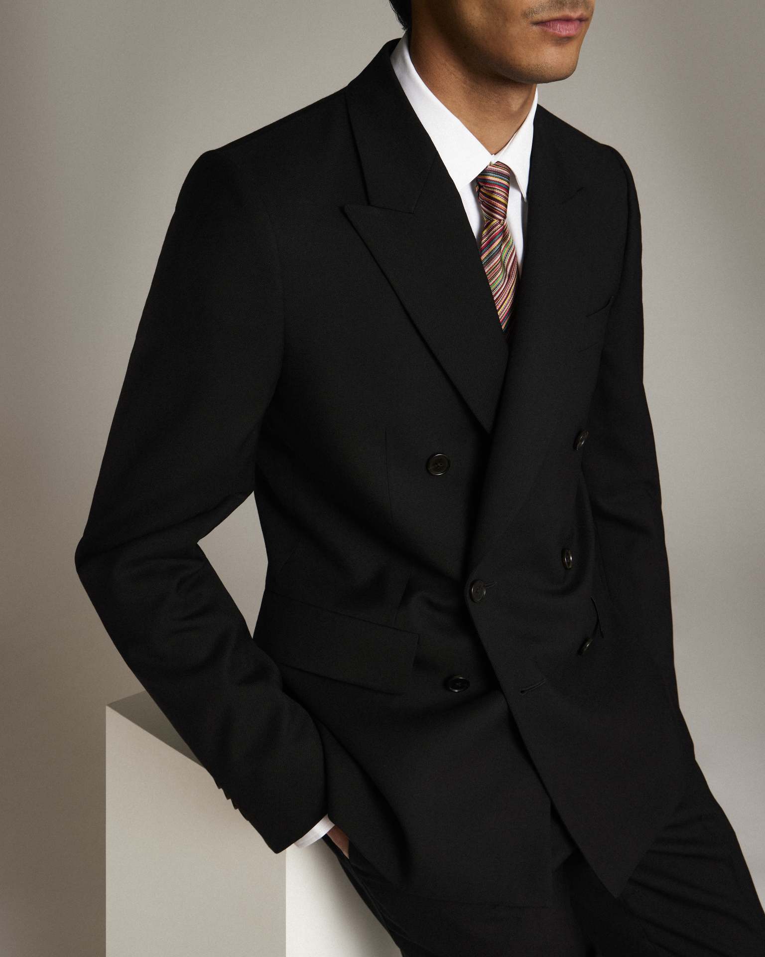 Paul Smith chester Coat Angola black Used | eBay